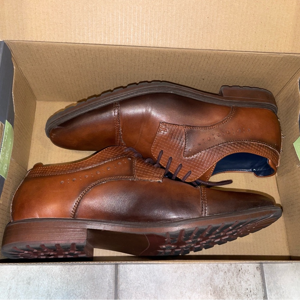 Stacy Adam’s Raiden big boy shoe, size 4M, brown